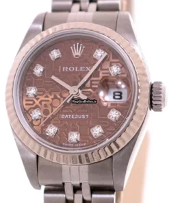 Luxury Fake Rolex Lady-datejust 79174g Caliber 2235 Automatic Movement 26mm Gold/steel Case Womens Watch