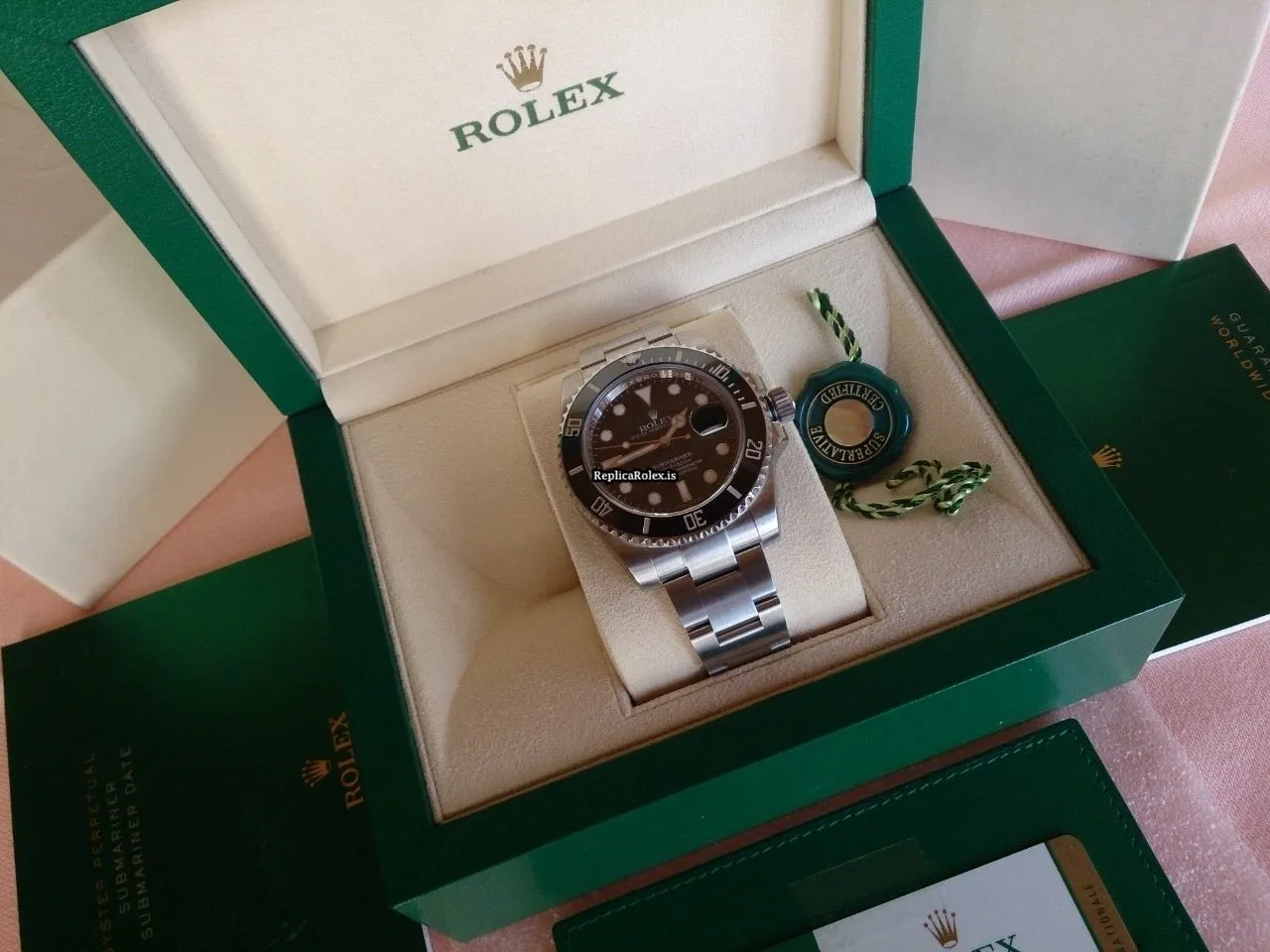 Fantastic Replica Rolex Submariner Date 116610 Automatic Movement Steel Case Watch - Image 14