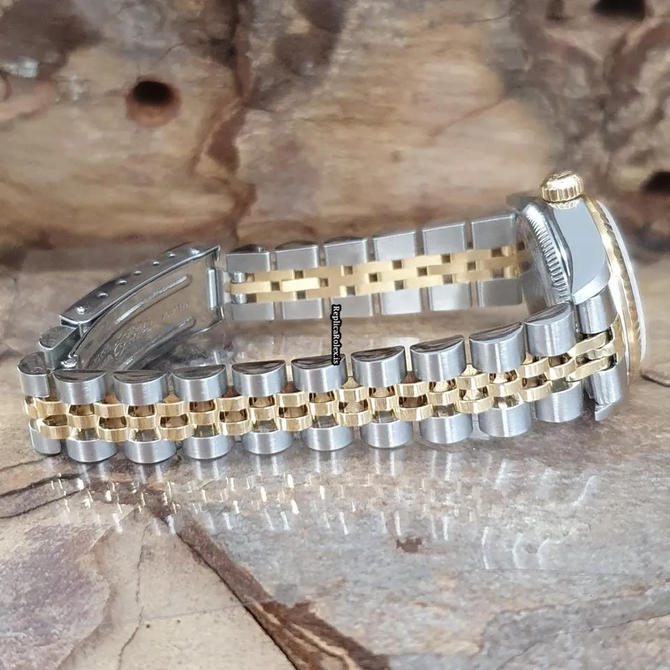 Epic Replica Rolex Oyster Perpetual 26 76193 Automatic Movement 26mm Gold/steel Case Watch - Image 4