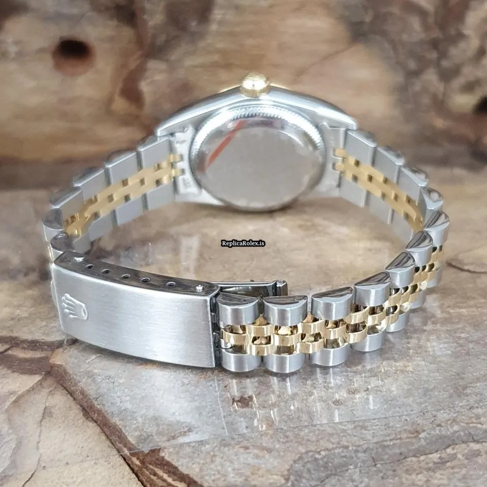 Epic Replica Rolex Oyster Perpetual 26 76193 Automatic Movement 26mm Gold/steel Case Watch - Image 5