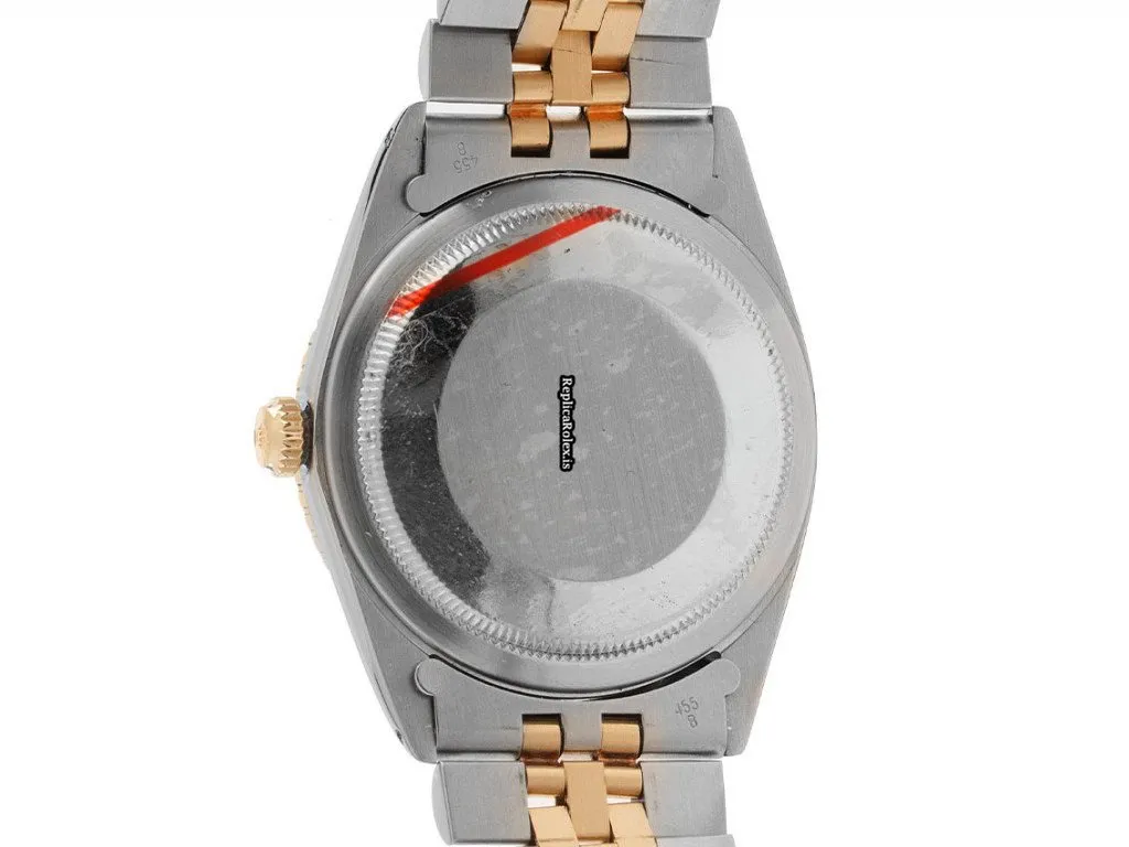Defect Replica Rolex Datejust Turn-o-graph 1625 Caliber 1570 Automatic Movement 36mm Gold/steel Case Mens/unisex Watch - Image 4