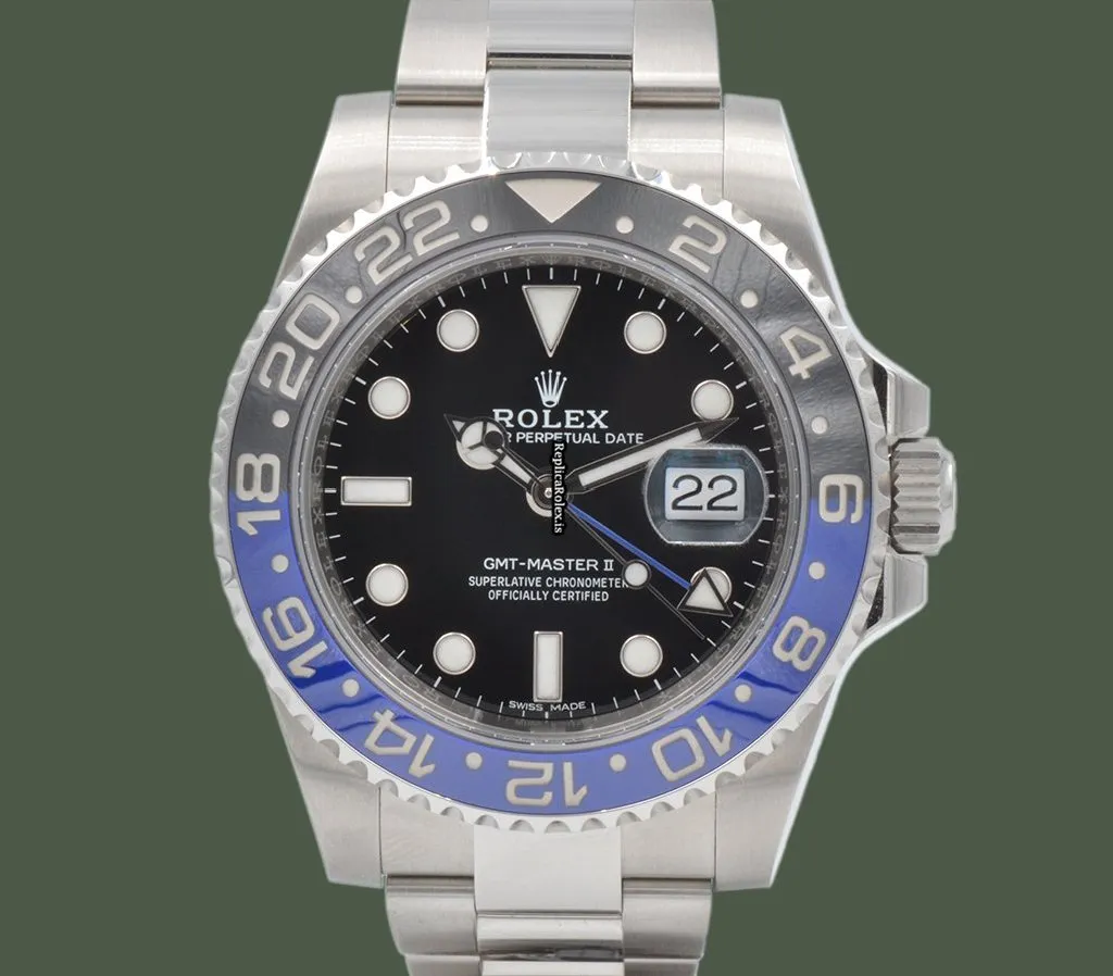 Exquisite Replica Rolex Gmt-master II 116710blnr Caliber 3186 Automatic Movement 40mm Steel Case Mens/unisex Watch