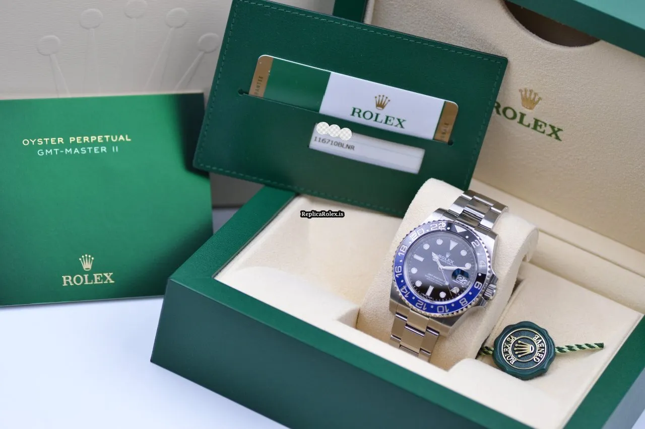 Exquisite Replica Rolex Gmt-master II 116710blnr Caliber 3186 Automatic Movement 40mm Steel Case Mens/unisex Watch - Image 11