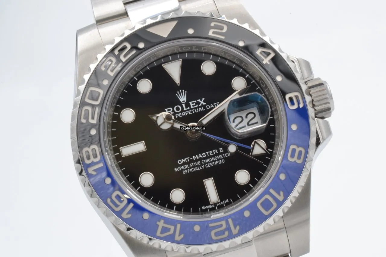 Exquisite Replica Rolex Gmt-master II 116710blnr Caliber 3186 Automatic Movement 40mm Steel Case Mens/unisex Watch - Image 2