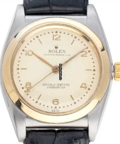 Excellent Copies Rolex Bubble Back 5020 Automatic Movement 32mm Gold/steel Case Mens/unisex Watch