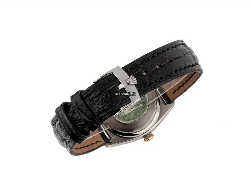 Excellent Copies Rolex Bubble Back 5020 Automatic Movement 32mm Gold/steel Case Mens/unisex Watch - Image 5