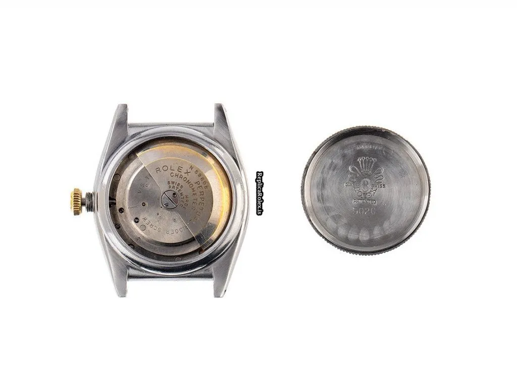 Excellent Copies Rolex Bubble Back 5020 Automatic Movement 32mm Gold/steel Case Mens/unisex Watch - Image 6