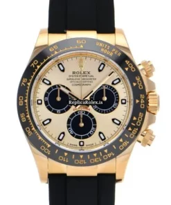 Great Replica Rolex Daytona 116518ln Caliber 4130 Automatic Movement 40mm Yellow Gold Case Watch