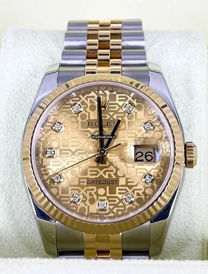 Inexpensive Replica Rolex Datejust 116233 Caliber 3135 Automatic Movement 36mm Gold/steel Case Mens/unisex Watch - Image 3