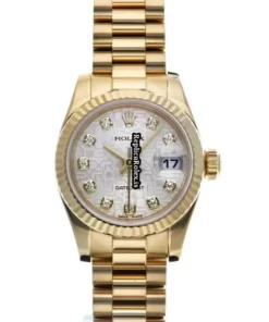Top Replica Rolex Lady-datejust 179178g Automatic Movement 26mm Yellow Gold Case Womens Watch