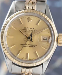 Fantastic Knockoff Rolex Oyster Perpetual Lady Date 6517 Caliber 1161 Automatic Movement 26mm Gold/steel Case Womens Watch