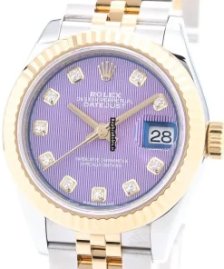 Durable Fake Rolex Lady-datejust 279173g Automatic Movement 28mm Gold/steel Case Womens Watch