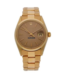Beautiful Replica Rolex Oyster Perpetual Date 1500 Automatic Movement 34mm Yellow Gold Case Mens/unisex Watch