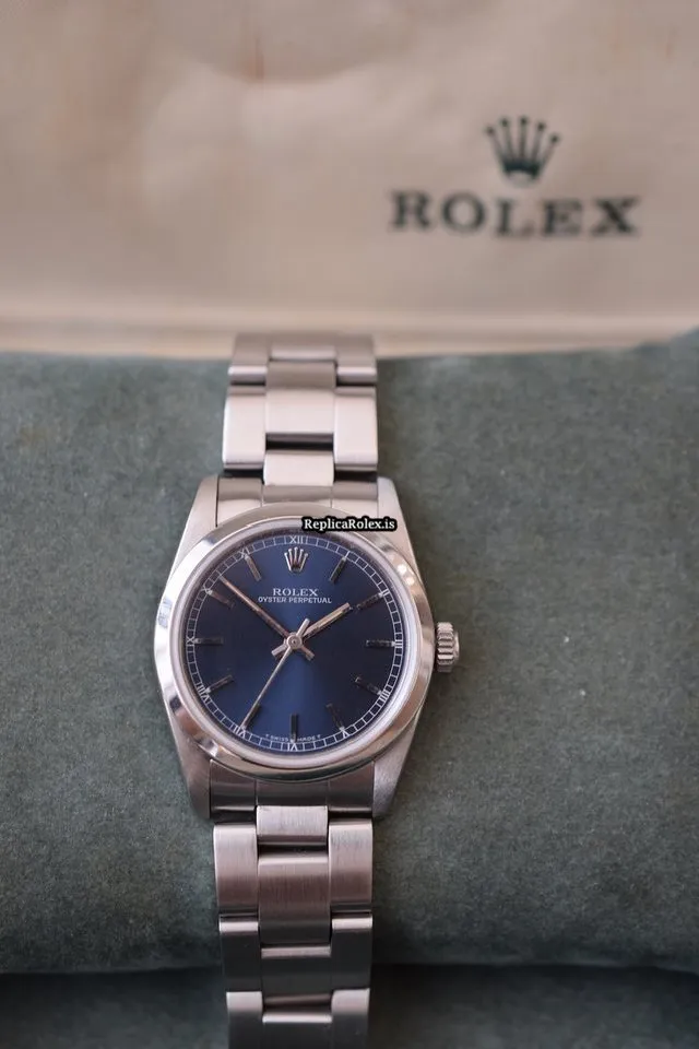 Excellent Copy Rolex Oyster Perpetual 31 67480 Automatic Movement 31mm Steel Case Womens Watch - Image 9