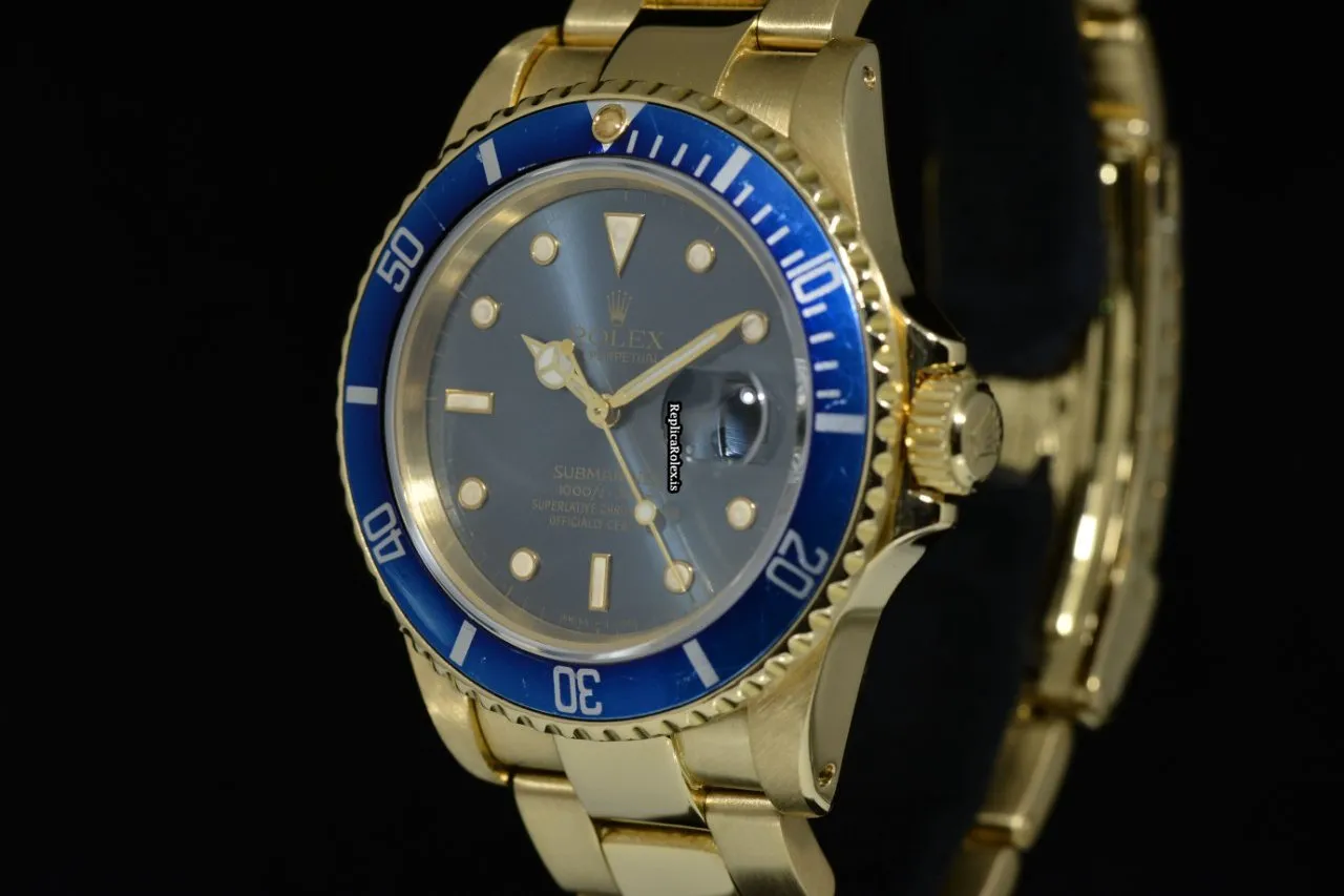 Exquisite Clone Rolex Submariner Date 16808 Caliber 3035 Automatic Movement 40mm Yellow Gold Case Mens/unisex Watch - Image 2