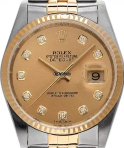 Well Made Clone Rolex Datejust 116233 Caliber 3135 Automatic Movement 36mm Gold/steel Case Mens/unisex Watch