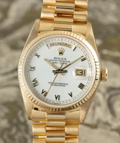 Amazing Replicas Rolex Day-date 36 18038 Caliber 3055 Automatic Movement 36mm Yellow Gold Case Mens/unisex Watch