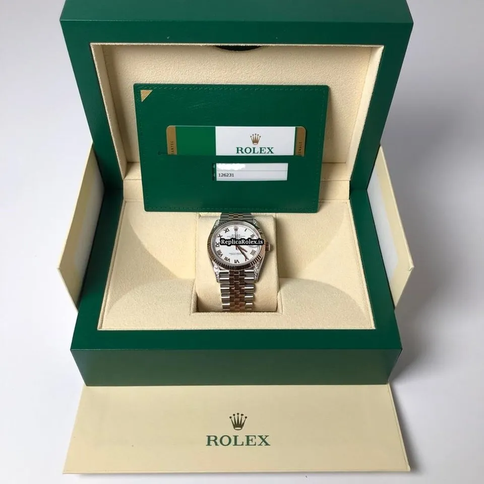 Cheap Replica Rolex Datejust 126231 Caliber 3235 Automatic Movement 36mm Gold/steel Case Mens/unisex Watch - Image 3