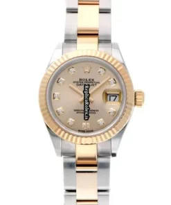 Defect Fake Rolex Lady-datejust 279173g Caliber 2236 Automatic Movement 28mm Steel Case Womens Watch