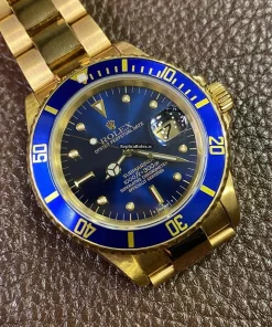 Fabulous Clone Rolex Submariner Date 16808 Automatic Movement Yellow Gold Case Mens/unisex Watch