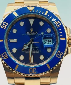 Incredible Fake Rolex Submariner Date 116618lb Caliber 3135 Automatic Movement 40mm Yellow Gold Case Mens/unisex Watch