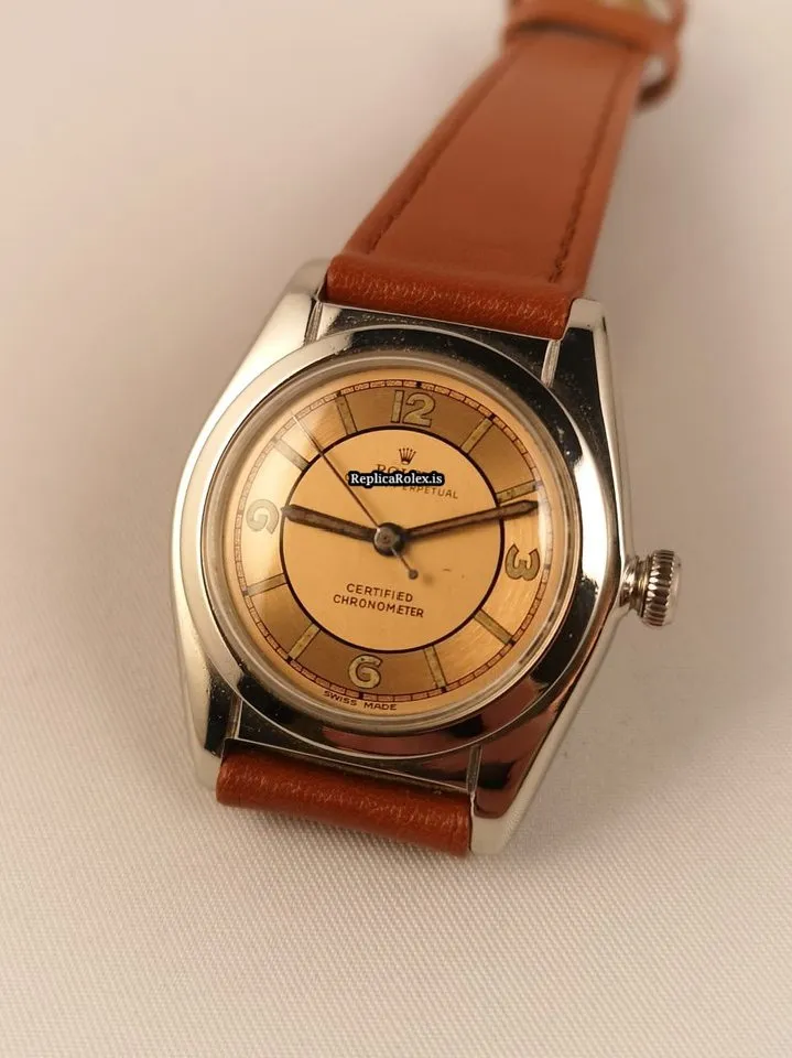 Fine Replica Rolex Bubble Back 2940 Caliber 630 Automatic Movement 32x38mm Steel Case Mens/unisex Watch - Image 3