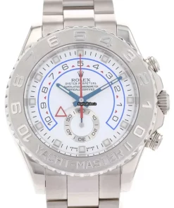 Exquisite Fake Rolex Yacht-master II 116689 Caliber 4161 Automatic Movement 44mm White Gold Case Mens/unisex Watch