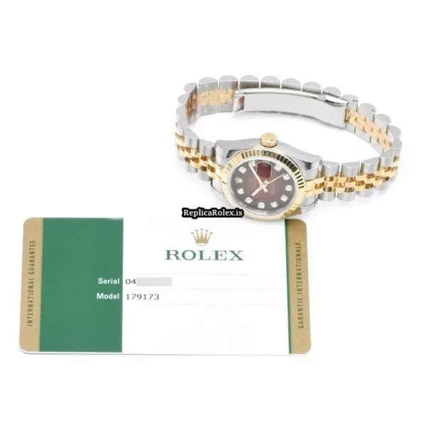 Inexpensive Replica Rolex Lady-datejust 179173g Automatic Movement 26mm Steel Case Womens Watch - Image 4