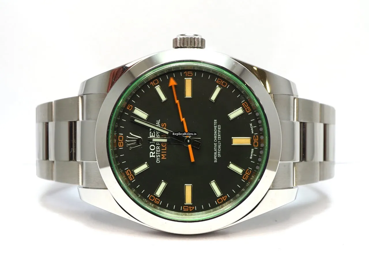 Durable Fake Rolex Milgauss 116400gv Caliber 3131 Automatic Movement 40mm Steel Case Mens/unisex Watch