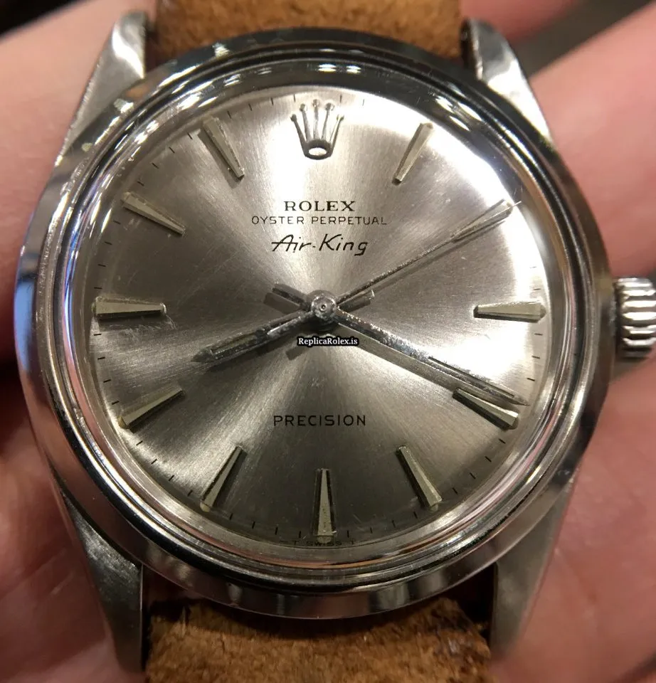 Appealing Fake Rolex Air King Precision 5500 Automatic Movement 34mm Steel Case Mens/unisex Watch - Image 10