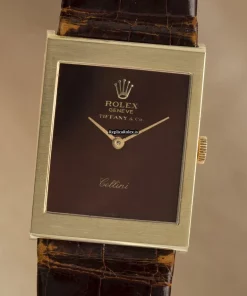 Fantastic Clone Rolex Cellini 4014 Caliber 1600 Manual Winding Movement 28.5x22.5mm Yellow Gold Case Mens/unisex Watch