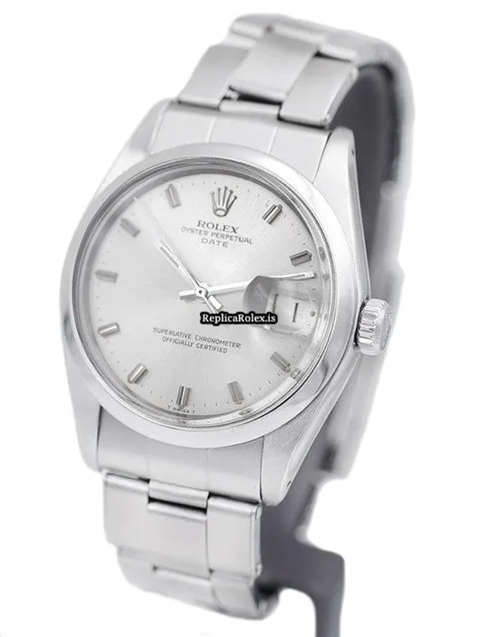 Best Replicas Rolex Oyster Perpetual Date 1500 Automatic Movement 34mm Steel Case Watch - Image 2