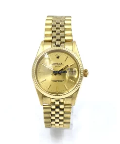 Lovely Replicas Rolex Oyster Perpetual Date 15037 Caliber 3035 Automatic Movement 34mm Yellow Gold Case Mens/unisex Watch