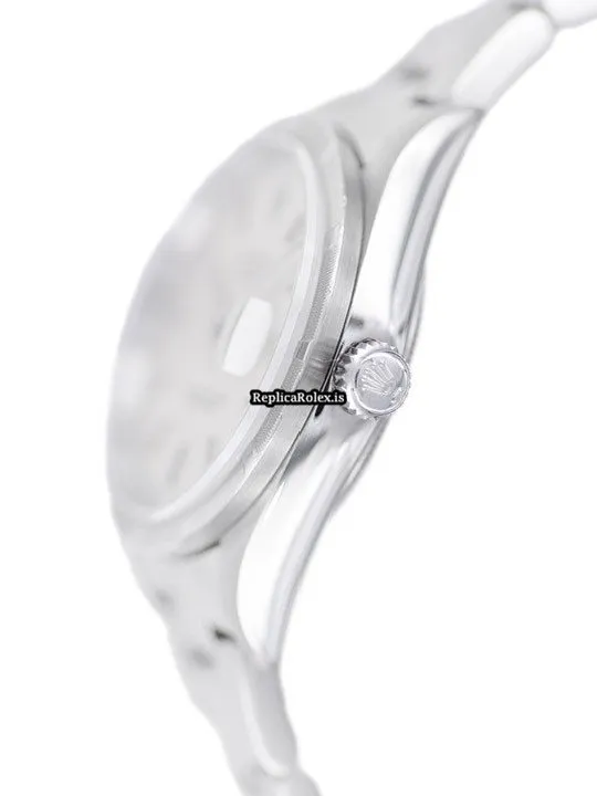 Well Made Knockoff Rolex Oyster Perpetual Date 15210 Caliber 3135 Automatic Movement 34mm Steel Case Watch - Image 3