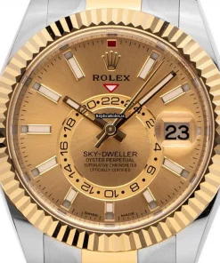 Defect Knockoff Rolex Sky-dweller 326933 Caliber 9001 Automatic Movement 42mm Steel Case Mens/unisex Watch