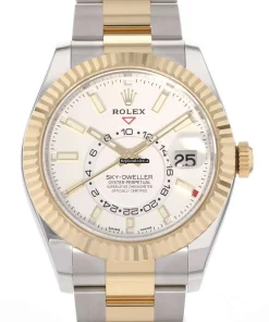 Appealing Copy Rolex Sky-dweller 326933 Caliber 9001 Automatic Movement 42mm Gold/steel Case Mens/unisex Watch