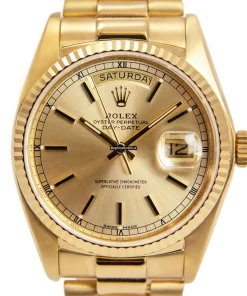 Epic Replica Rolex Day-date 36 18038 Caliber 3055 Automatic Movement 36mm Yellow Gold Case Mens/unisex Watch