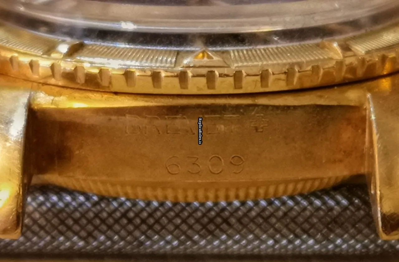 Design Replica Rolex Datejust Turn-o-graph 6309 Automatic Movement Yellow Gold Case Watch - Image 10