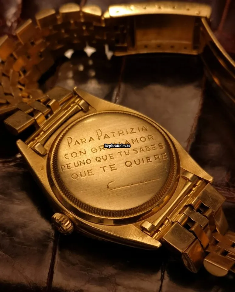 Design Replica Rolex Datejust Turn-o-graph 6309 Automatic Movement Yellow Gold Case Watch - Image 7