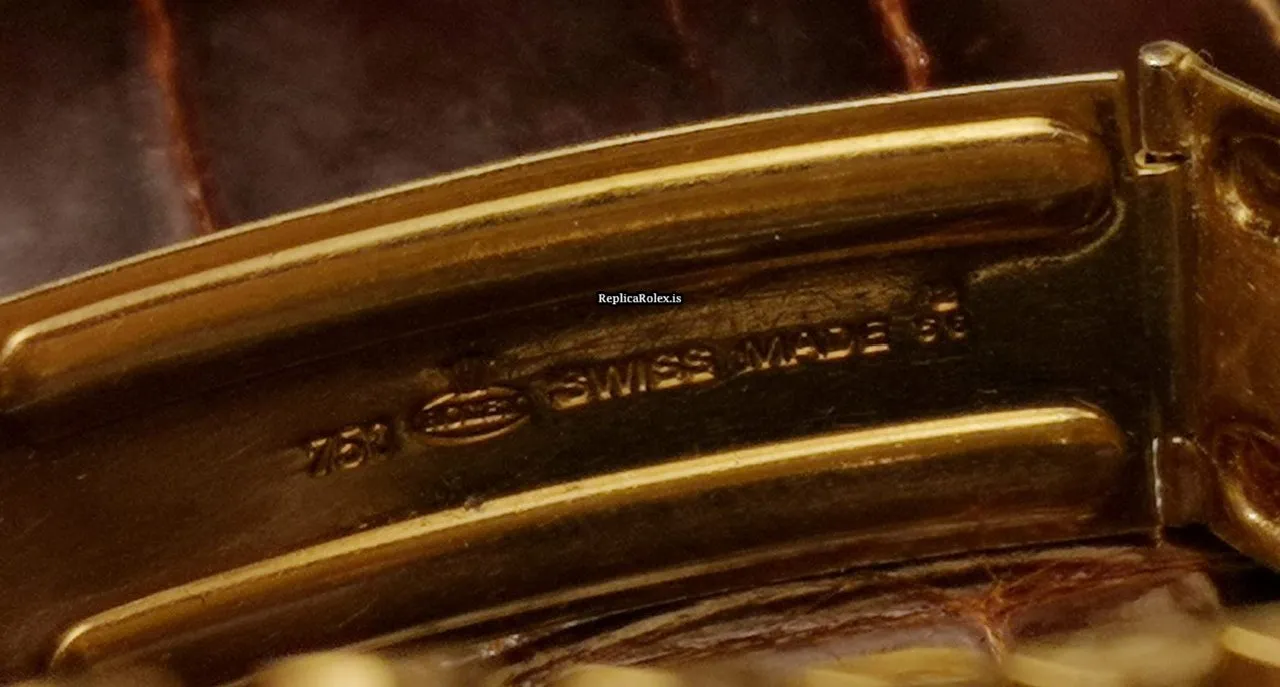 Design Replica Rolex Datejust Turn-o-graph 6309 Automatic Movement Yellow Gold Case Watch - Image 9