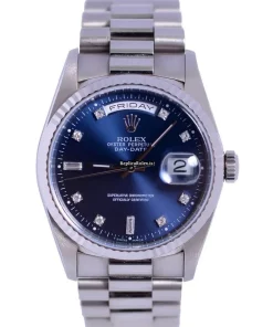 Suitable Fake Rolex Day-date 36 18239 Automatic Movement 36mm White Gold Case Mens/unisex Watch