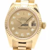 Top Clone Rolex Lady-datejust 179178g Automatic Movement 26mm Yellow Gold Case Womens Watch
