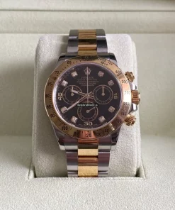 1:1 Copies Rolex Daytona 116523 Caliber 4130 Automatic Movement 40mm Gold/steel Case Mens/unisex Watch