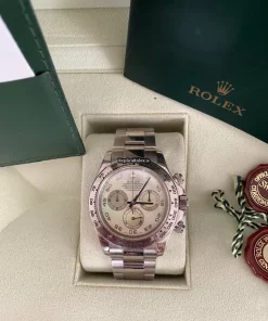 Offering Fake Rolex Daytona 116509 Caliber 4130 Automatic Movement 40mm White Gold Case Mens/unisex Watch
