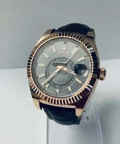 Stylish Copy Rolex Sky-dweller 326135 Automatic Movement 42mm Rose Gold Case Mens/unisex Watch
