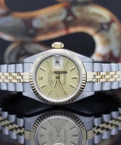Fantastic Fake Rolex Lady-datejust 79173 Caliber 2235 Automatic Movement 26x42mm Gold/steel Case Womens Watch