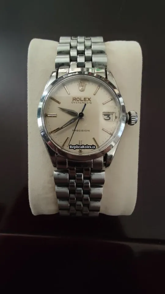 Popular Fake Rolex Oyster Precision 6466 Caliber 1215 Manual Winding Movement 31x34mm Steel Case Mens/unisex Watch - Image 7