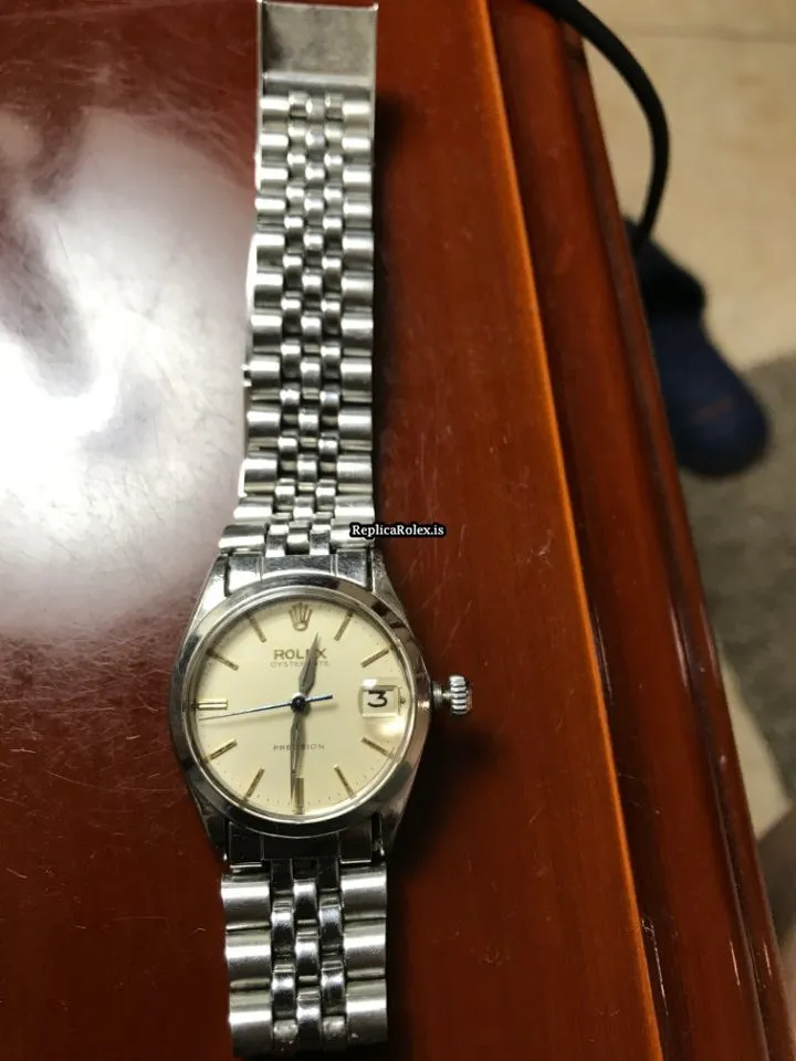 Popular Fake Rolex Oyster Precision 6466 Caliber 1215 Manual Winding Movement 31x34mm Steel Case Mens/unisex Watch - Image 9