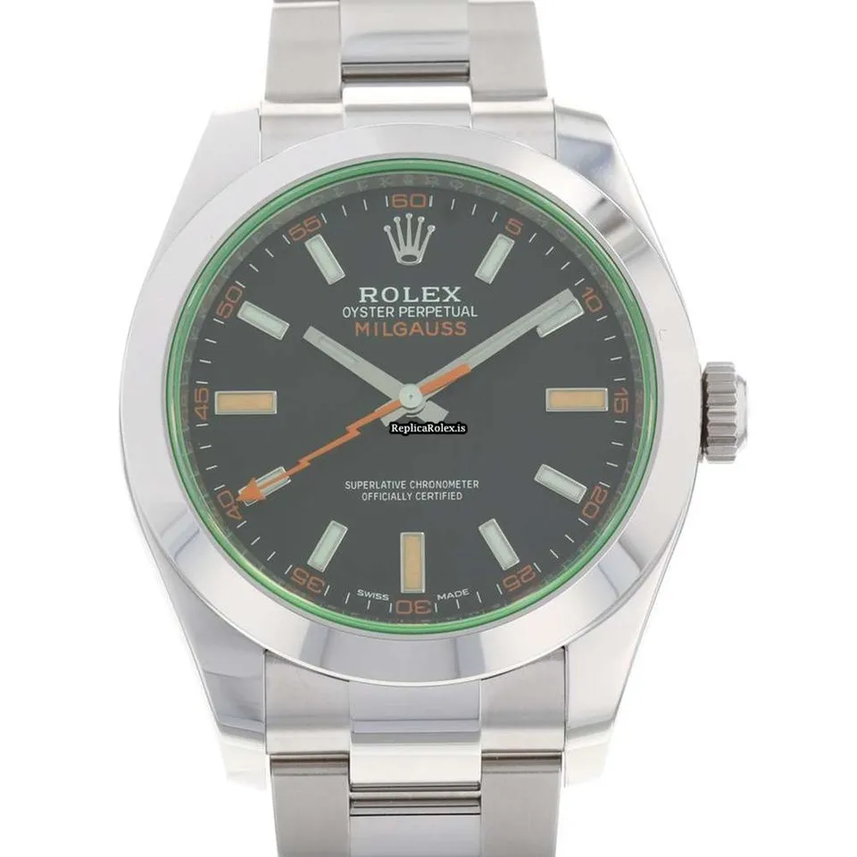 Swiss Copy Rolex Milgauss 116400gv Caliber 3131 Automatic Movement 40mm Steel Case Mens/unisex Watch