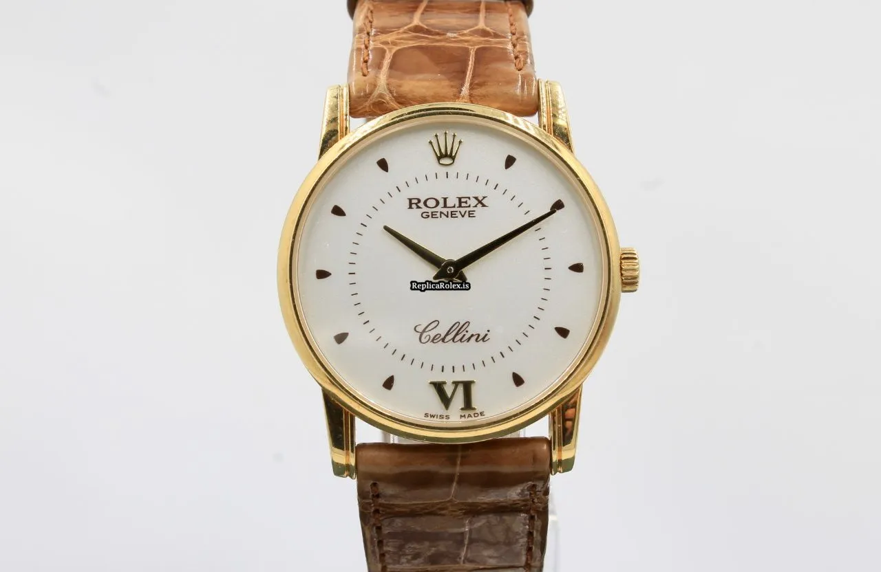 Reliable Replica Rolex Cellini 5116 Caliber 1602 Manual Winding Movement 32mm Yellow Gold Case Mens/unisex Watch